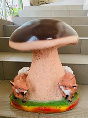 Садовая фигура Белый гриб с белками h 50 см